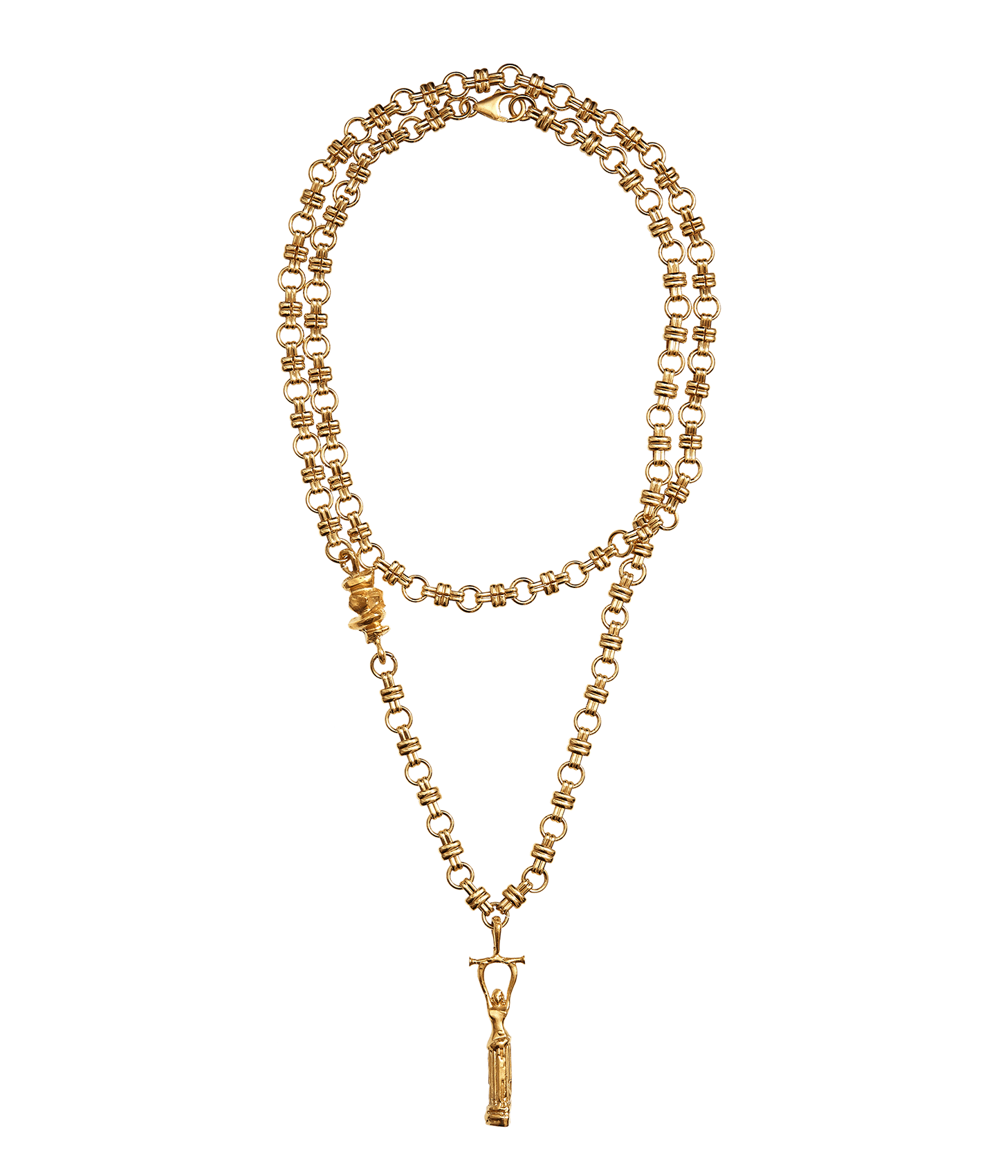 The Immortal Wanderlust Wrap Necklace 24kt Gold Plated Alighieri