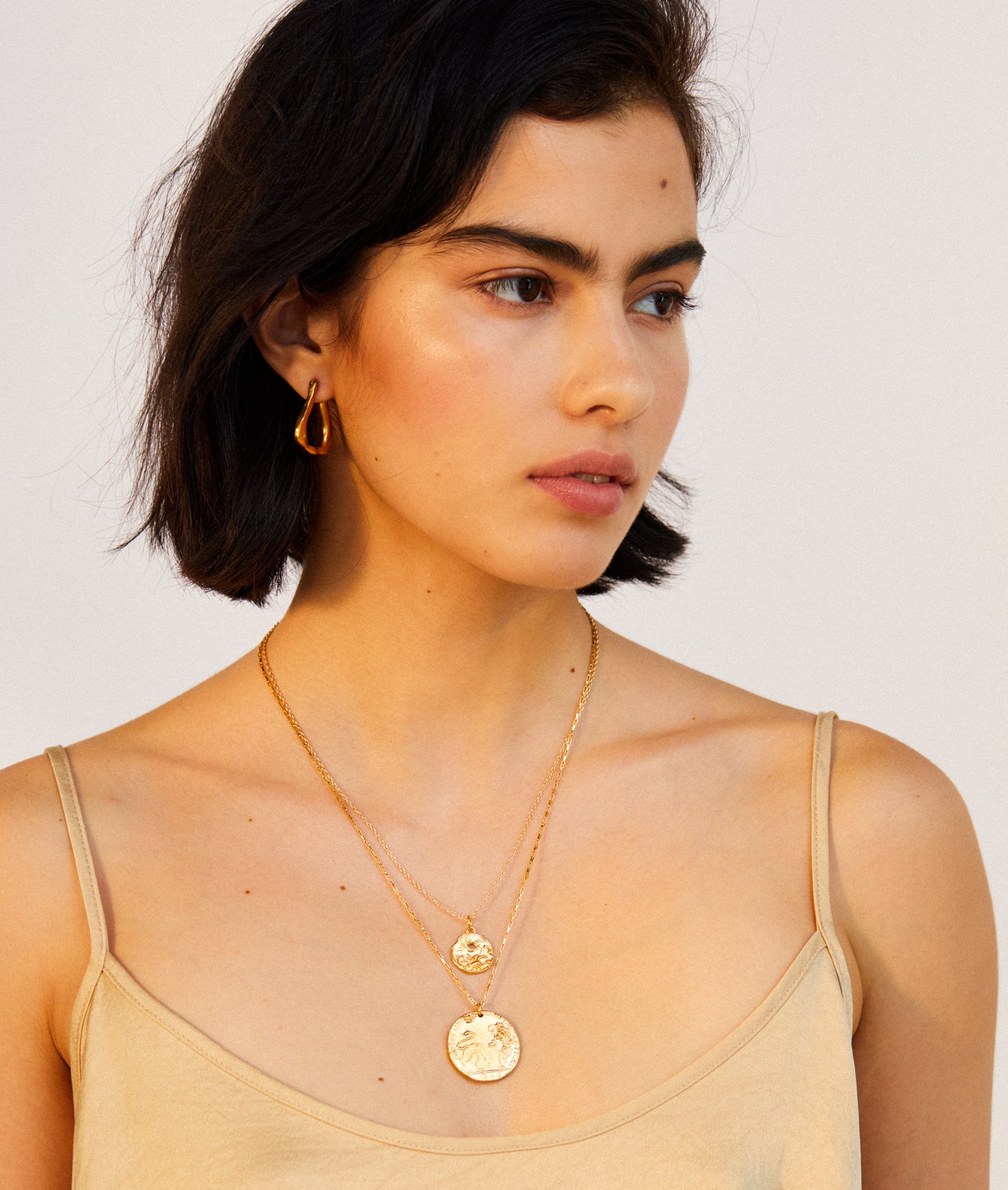 Buy Gold Plated Carved Work Scorpio Celestial Embellished Pendant Necklace  by joules by radhika Online at Aza Fashions.