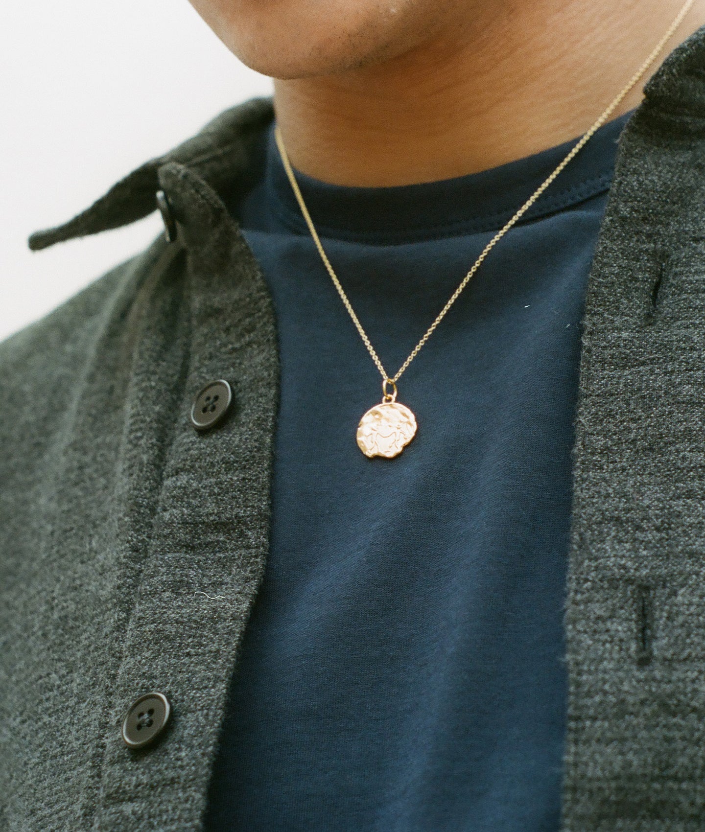 Gemini Necklace 9k Gold Zodiac Pendant Alighieri