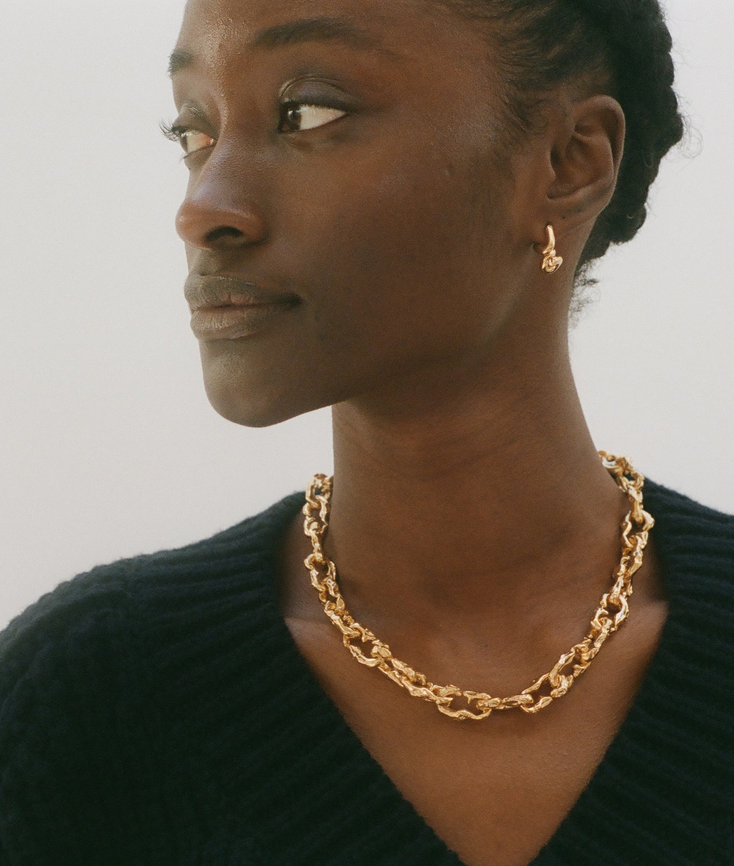 The Wasteland Choker Gold Chunky Necklace Alighieri