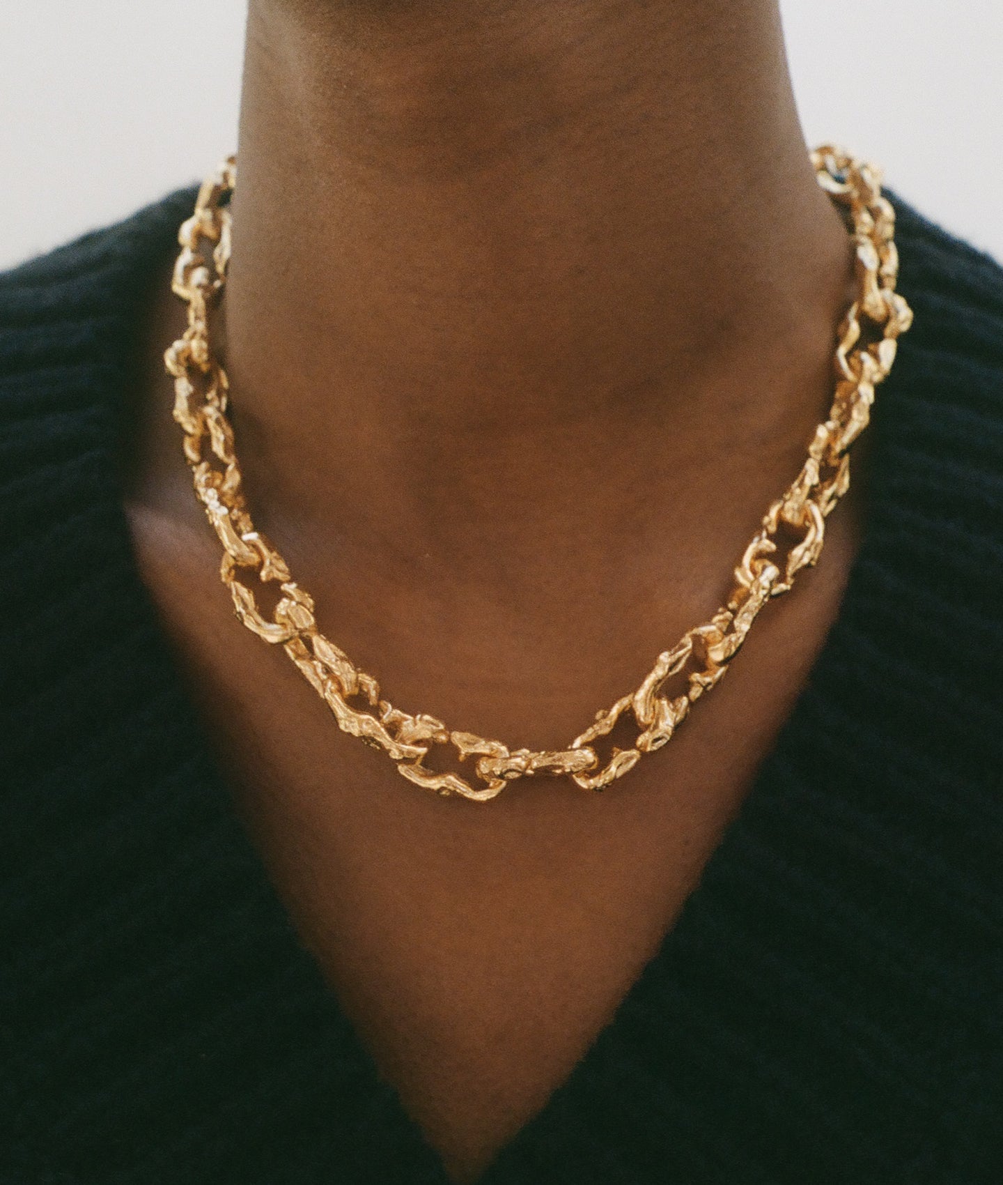 The Selva Oscura Choker 24kt Gold Plated Necklace Alighieri