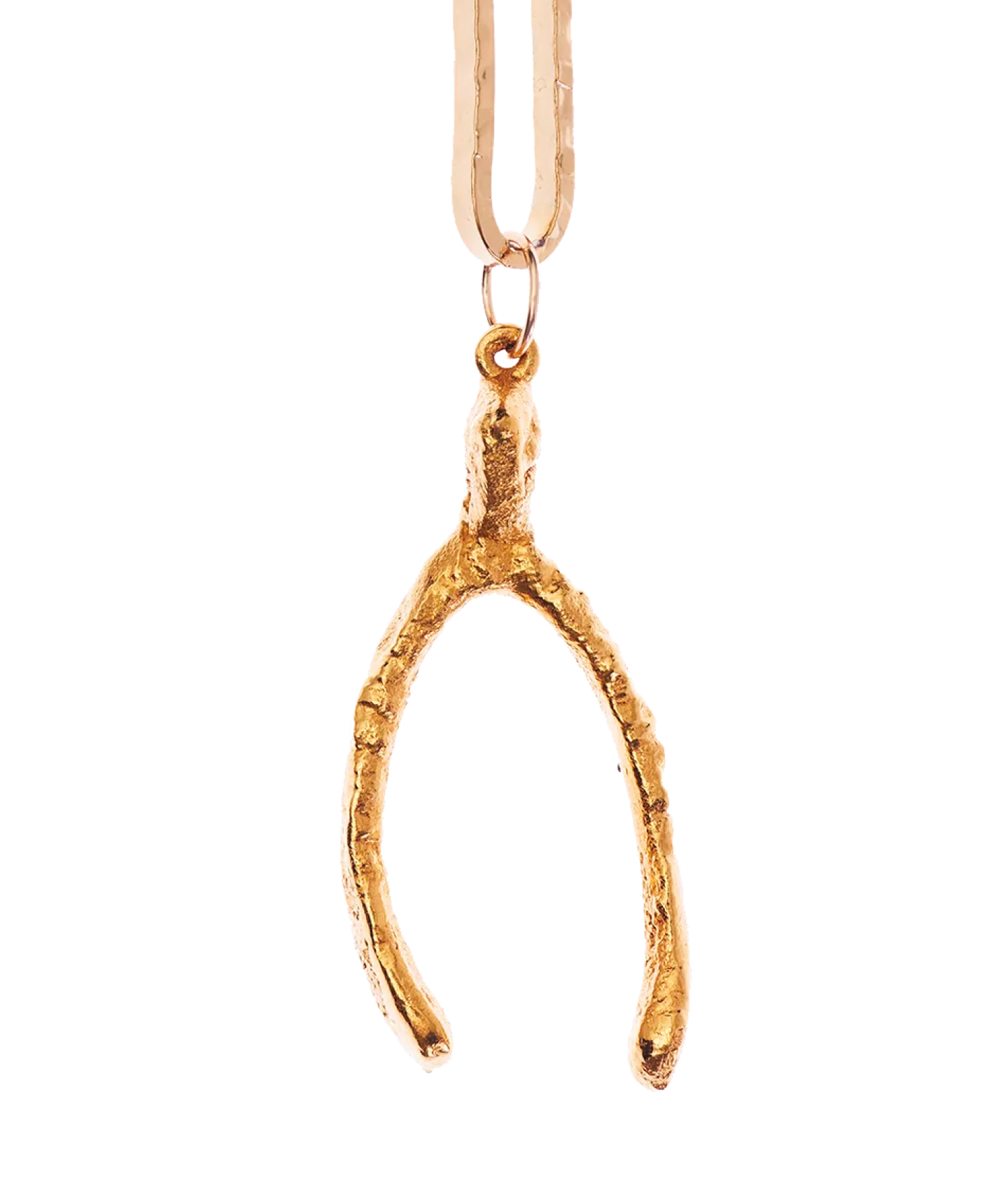 Large Wishbone Pendant